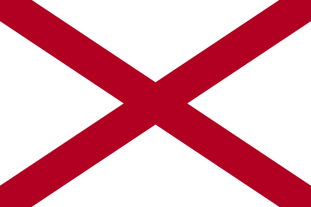 Pine forest and river country in Alabama