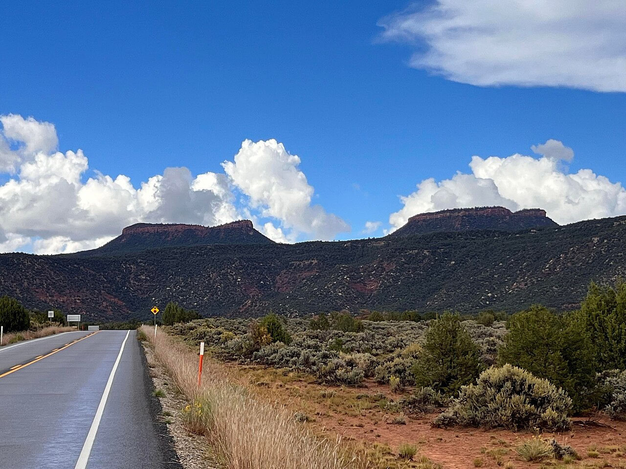 The twin buttes of Bears Ears, Utah