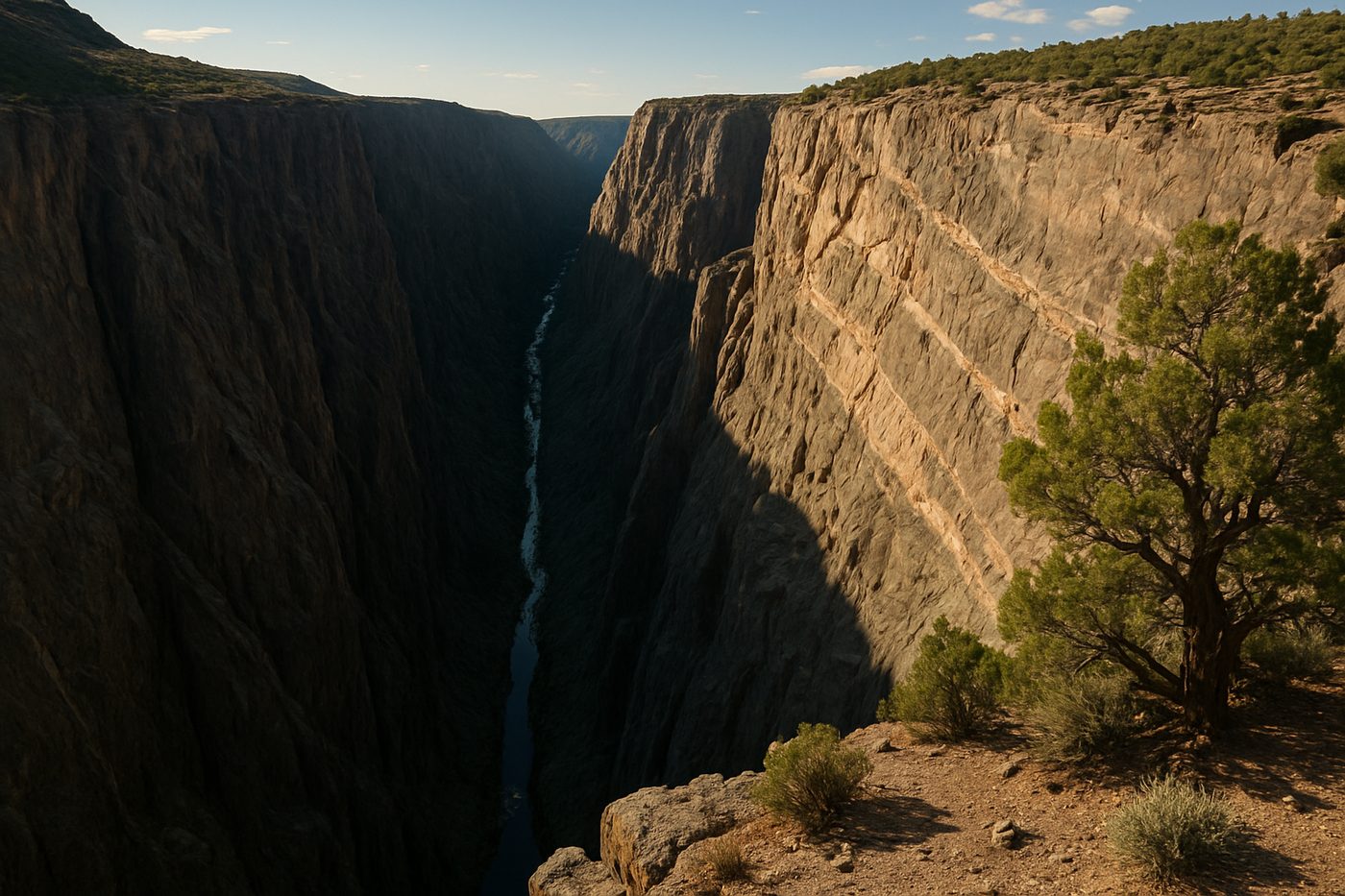 The Painted Wall in Black Canyon of the Gunnison National Park