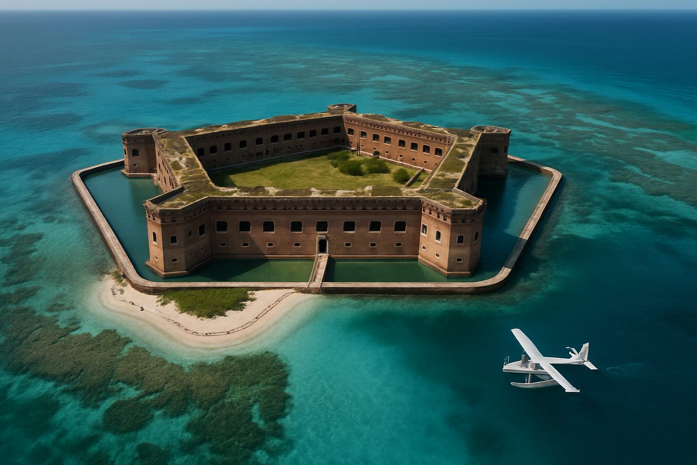 Fort Jefferson on Garden Key in Dry Tortugas National Park