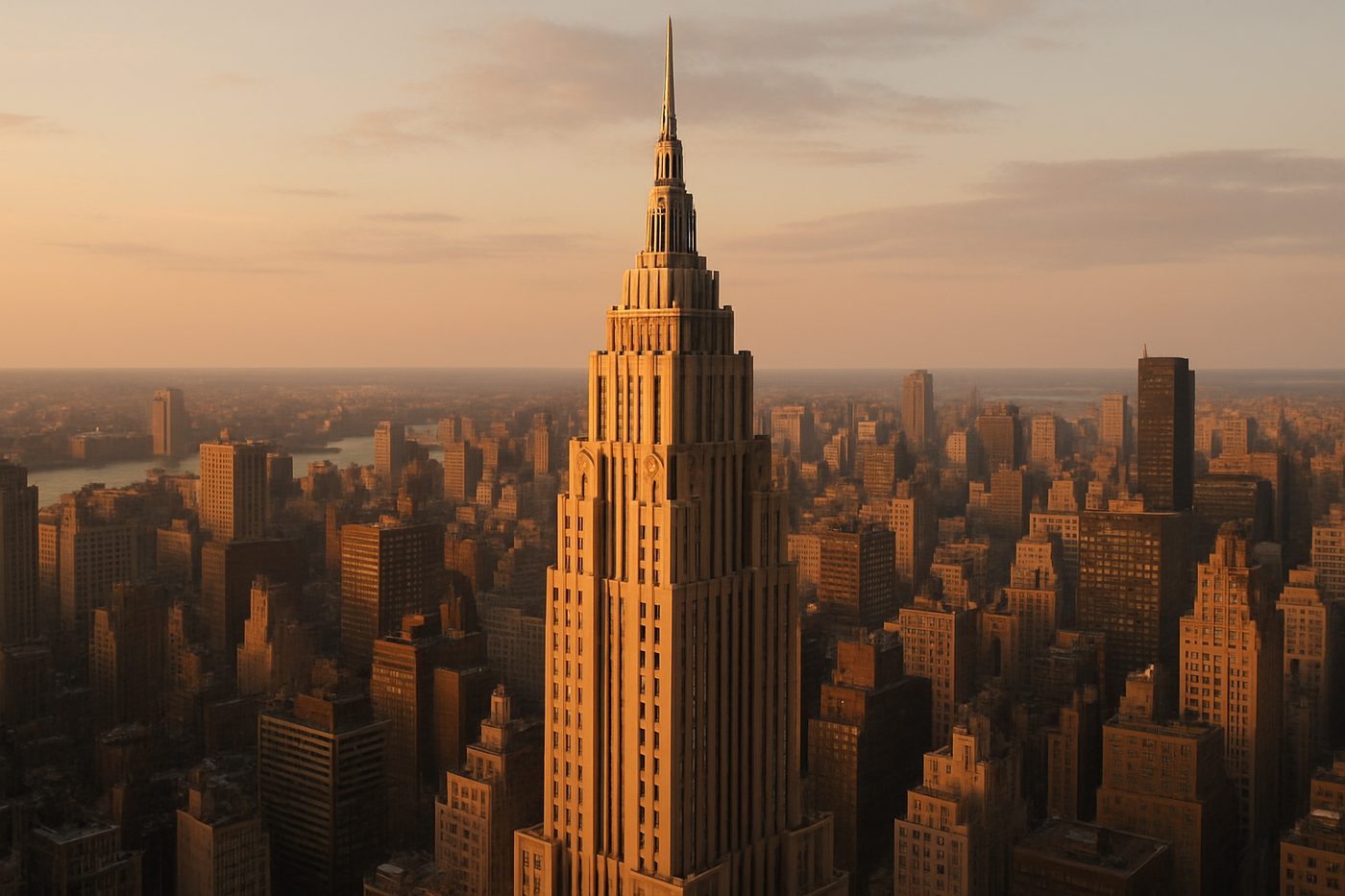 The Empire State Building in Manhattan