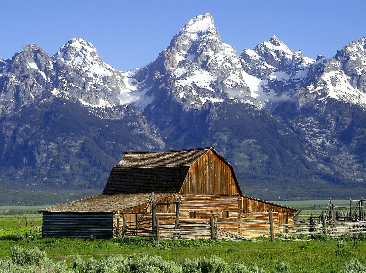 The Tetons above Jackson Hole
