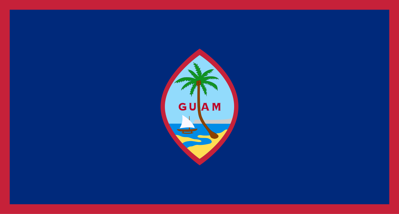 A tropical lagoon and beach on Guam