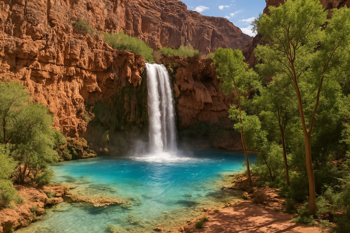 Havasu Falls on the Havasupai Reservation