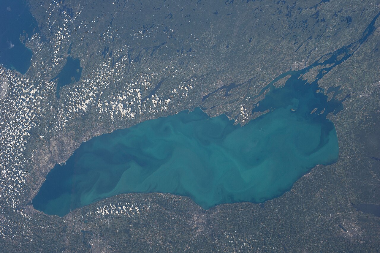 The shoreline of Lake Ontario