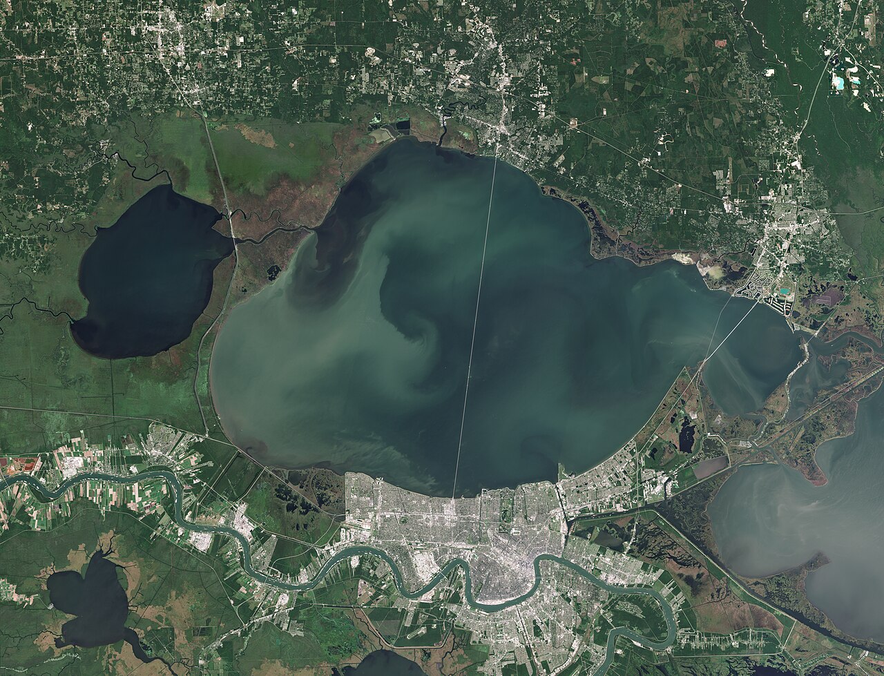 The causeway across Lake Pontchartrain