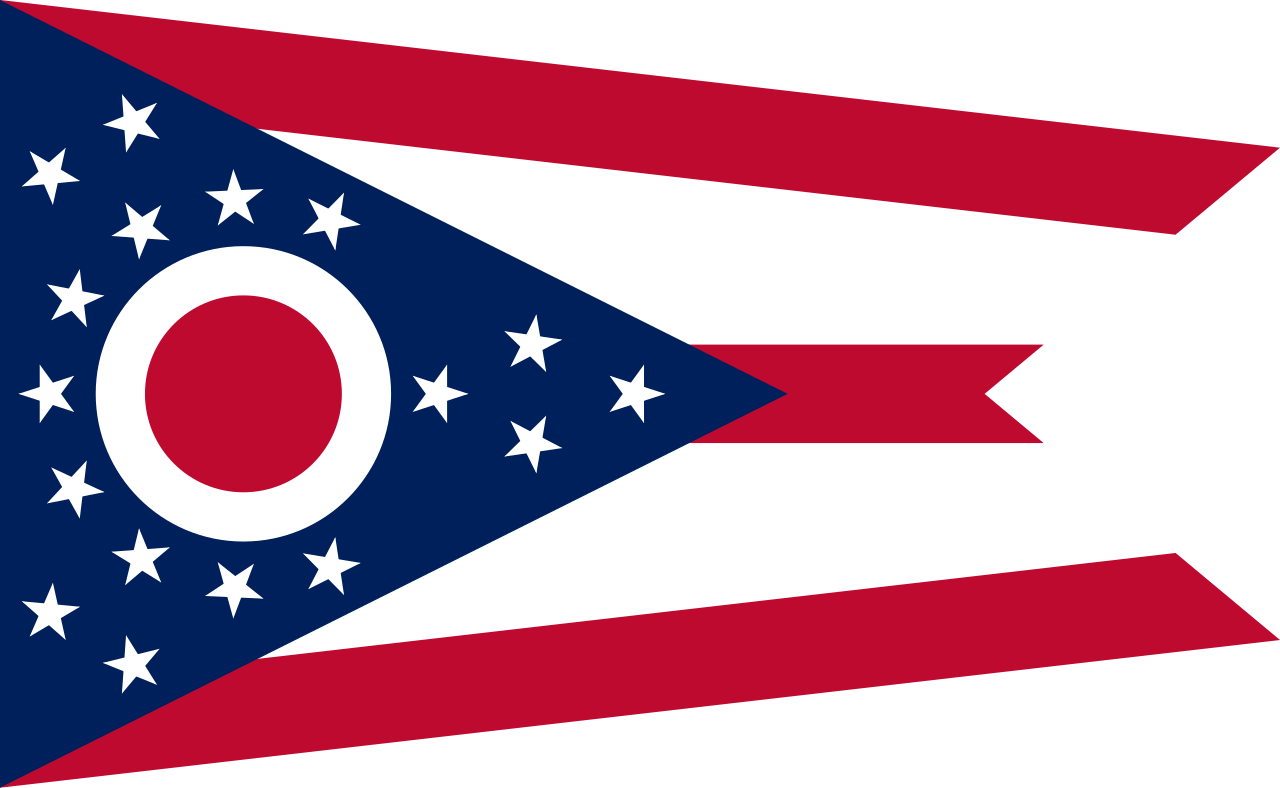 Appalachian foothills and farmland in Ohio