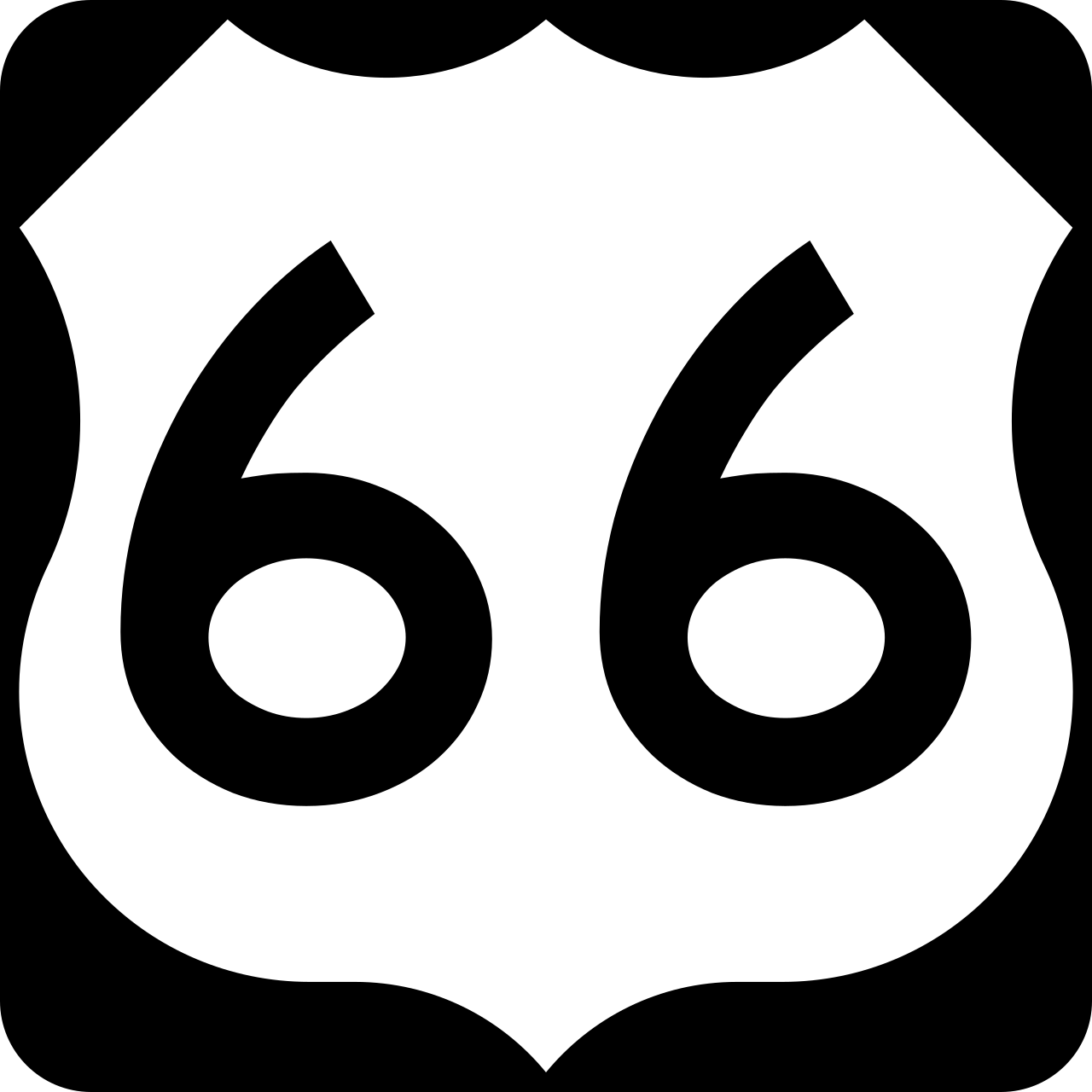 A stretch of historic Route 66