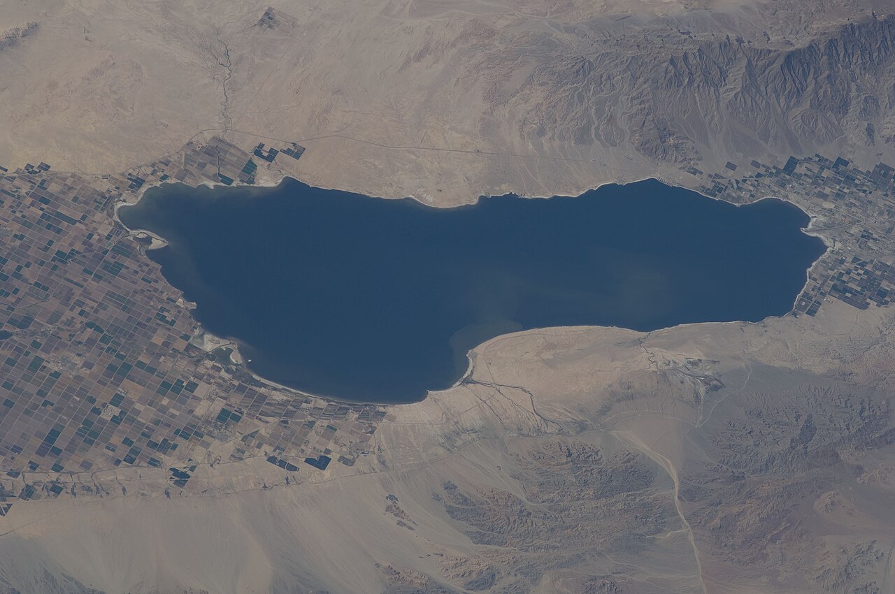 The shrinking desert expanse of the Salton Sea