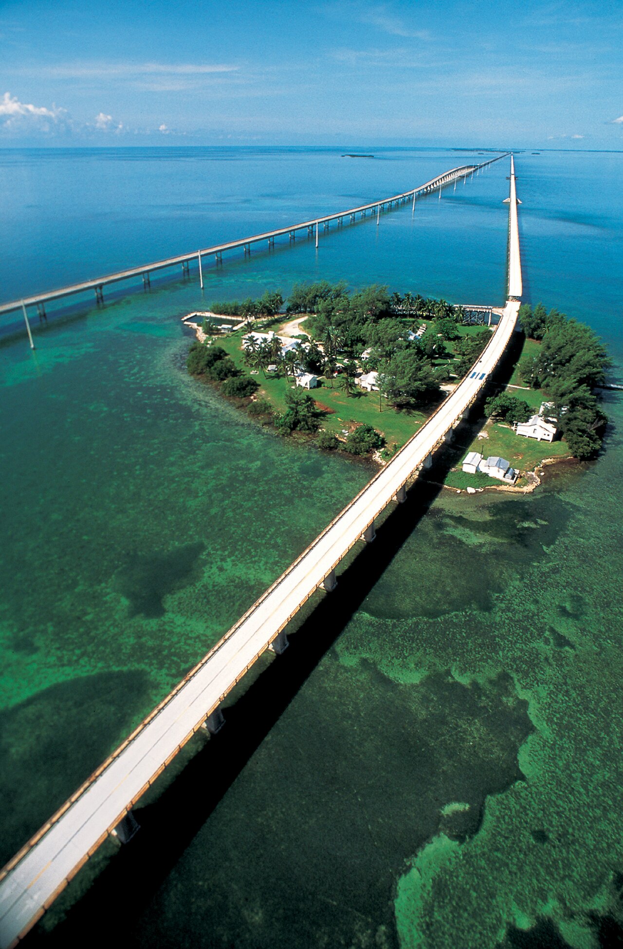 The Seven Mile Bridge across the Florida Keys