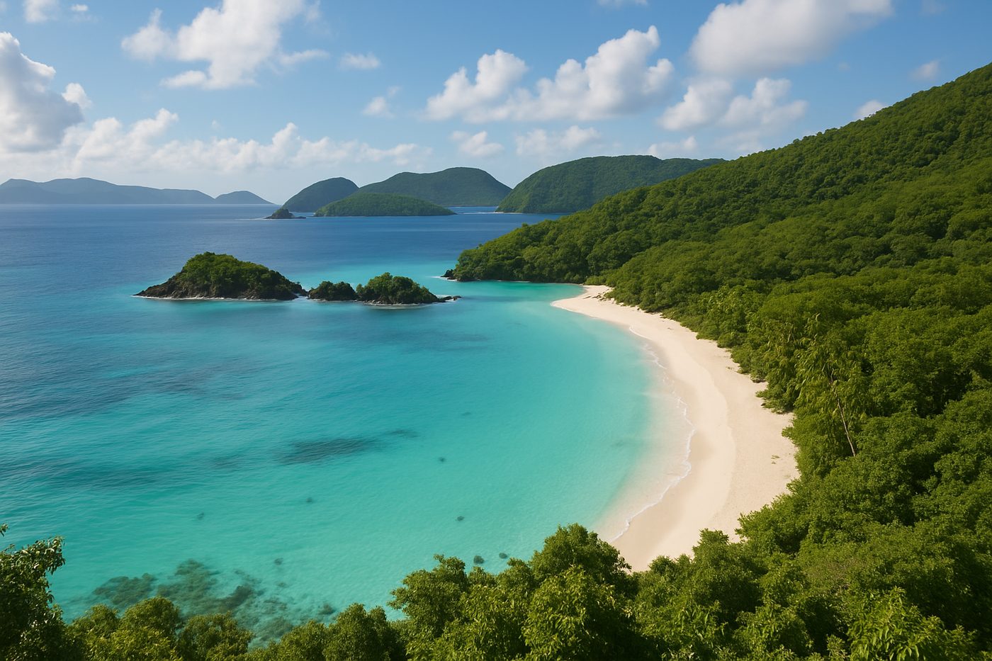 Trunk Bay beach on St. John